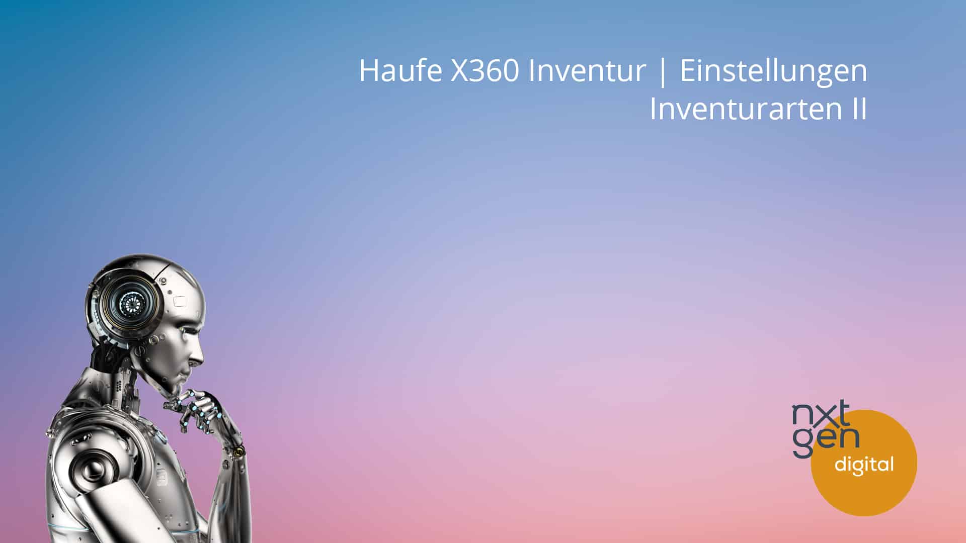 Haufe X360 Inventur, Inventurarten
